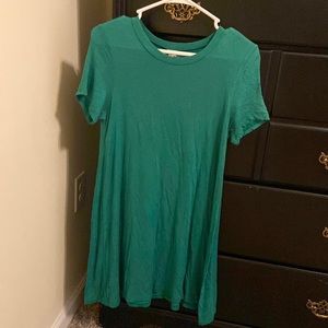 Green T-shirt Dress